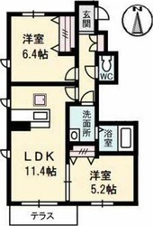 シャーメゾン　レ・フレール　Ⅲの物件間取画像